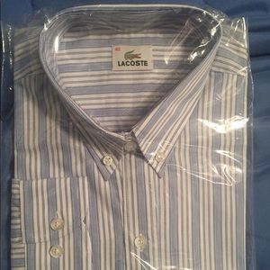 New in Bag Lacoste Button Down Shirt